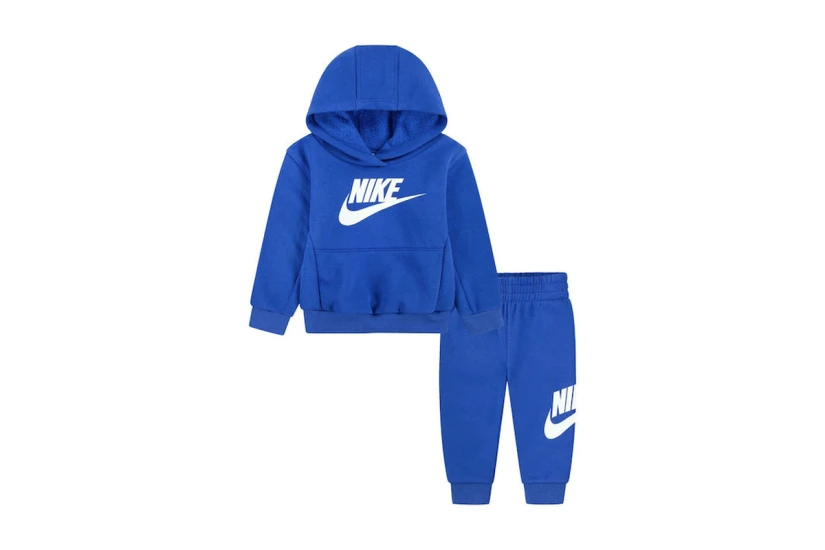 Nike Club Fleece Βρεφικό Σετ Hoodie - Παντελόνι Φόρμας Μπλε