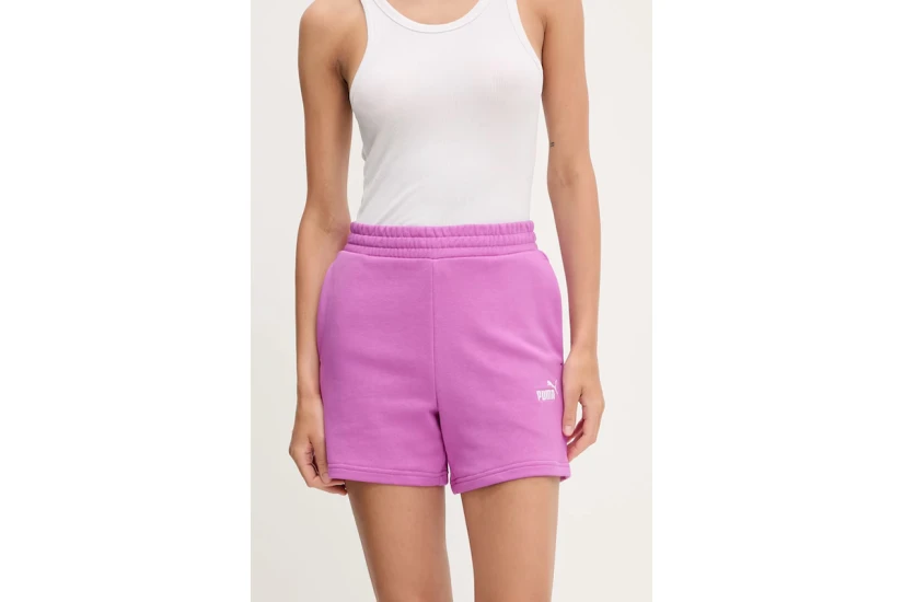 Puma Essentials Small No.1 Logo Γυναικείο Σορτς Μωβ