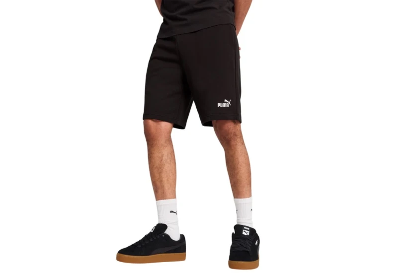 Puma Ess No 1 Logo Ανδρική Αθλητική Βερμούδα Μαύρη