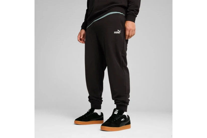Puma Essentials No.1 Logo Ανδρικό Παντελόνι Φόρμας Μαύρο