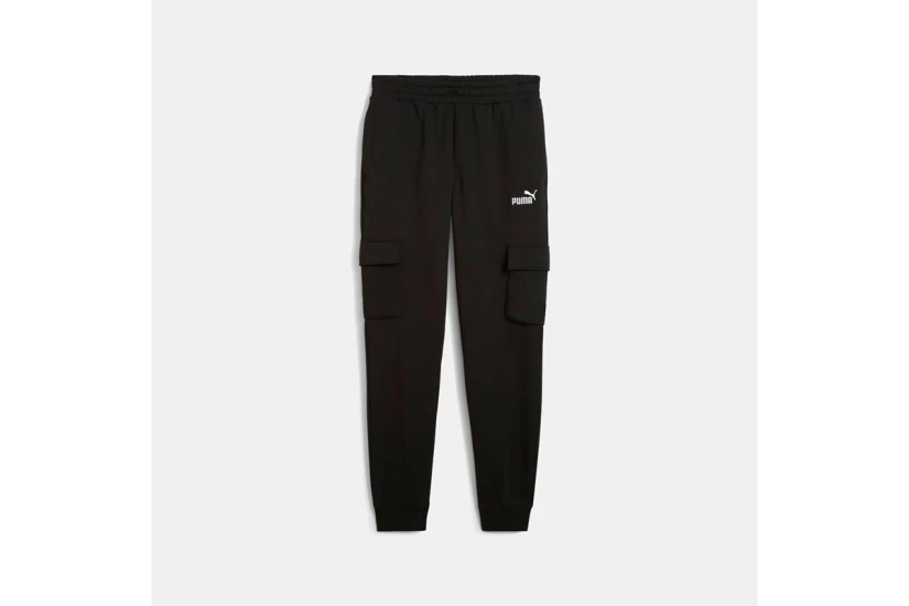 Puma Essentials No. 1 Logo Ανδρικό Cargo Παντελόνι Φόρμας Μαύρο