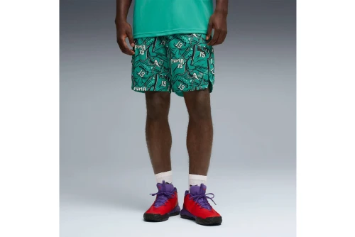 Puma Flagrant Foul All Over Print Βερμούδα Μπασκετική Ανδρική (692266 01)
