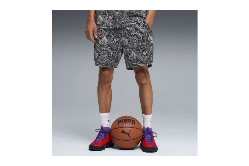 Puma Flag Foul All Over Print 15Cm Βερμούδα Μπασκετική Ανδρική (692277 01)