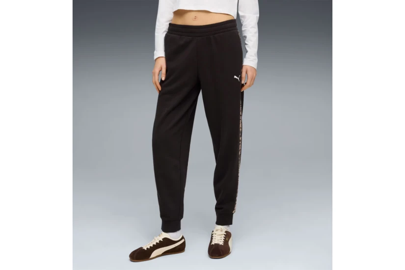 Puma Essentials Graphics Animal Γυναικείο Παντελόνι Φόρμας Μαύρο
