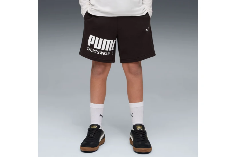 Puma Sport Graphic Παιδική Αθλητική Βερμούδα Μαύρη