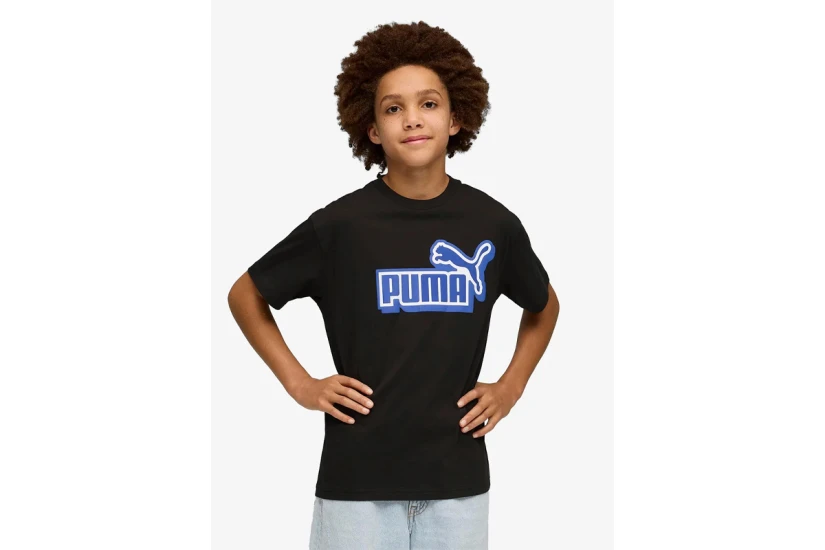 Puma Essentials Logo Lab Relaxed Graphic Παιδικό Κοντομάνικο T-Shirt
