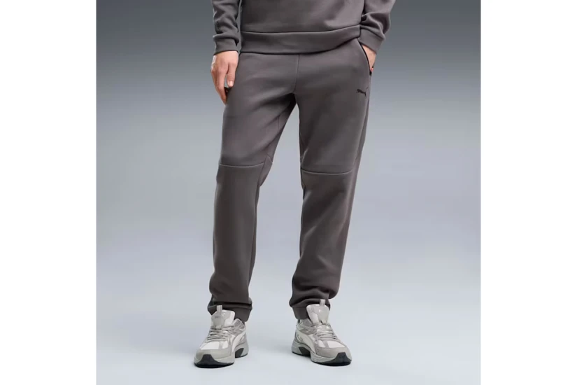 Puma Tech Elevated Ανδρικό Παντελόνι Φόρμας Γκρι Σκούρο