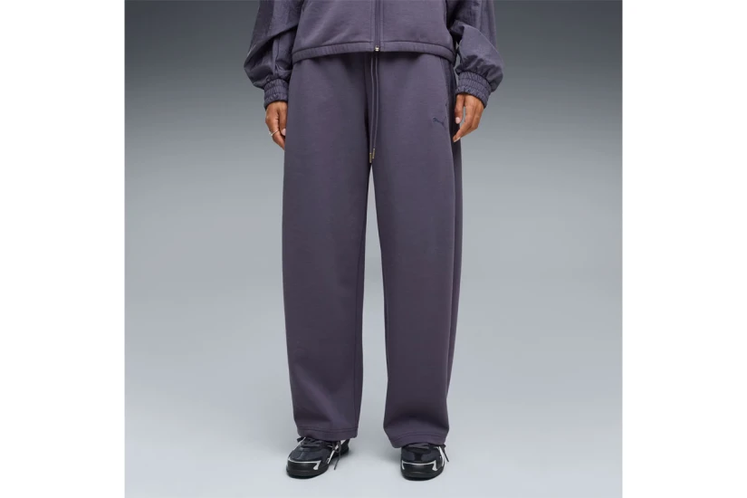 Puma Her Relaxed Barrel Leg Γυναικείο Παντελόνι Φόρμας Μωβ
