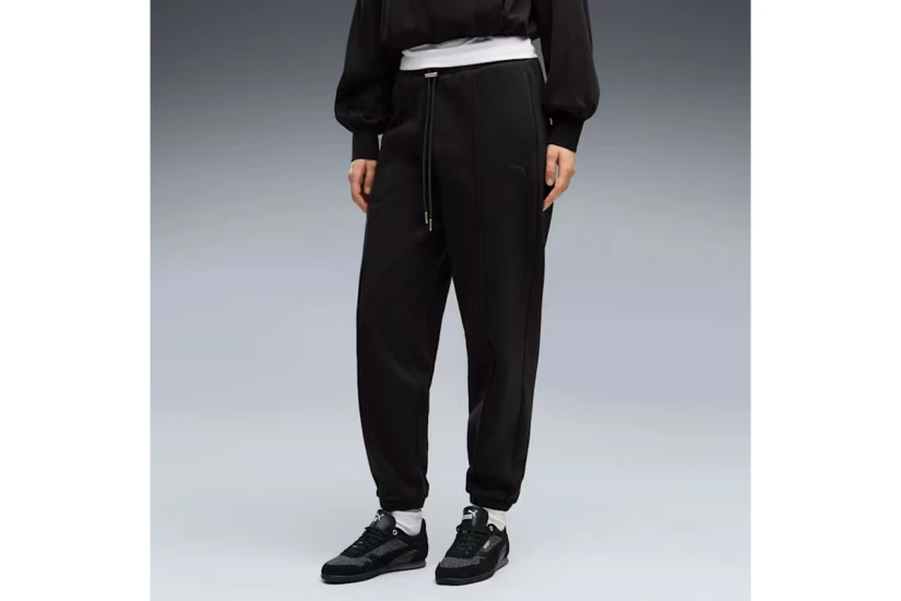 Puma Her Fleece Γυναικείο Παντελόνι Φόρμας Μαύρο