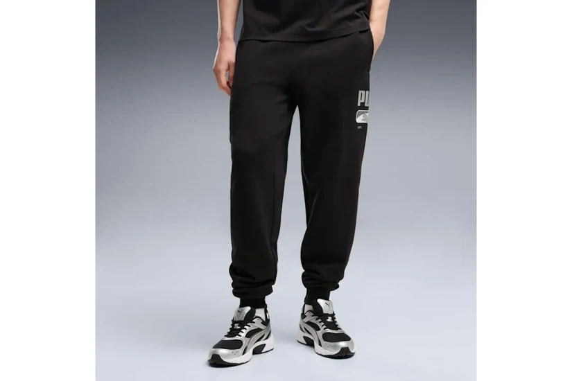 Puma Sport Logo Play Fleece Παντελόνι Φόρμας Ανδρικό (694707 01)