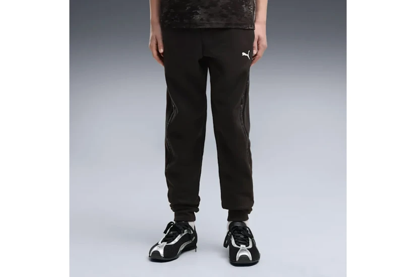Puma Sport Camo Fleece Παιδικό Παντελόνι Φόρμας Μαύρο