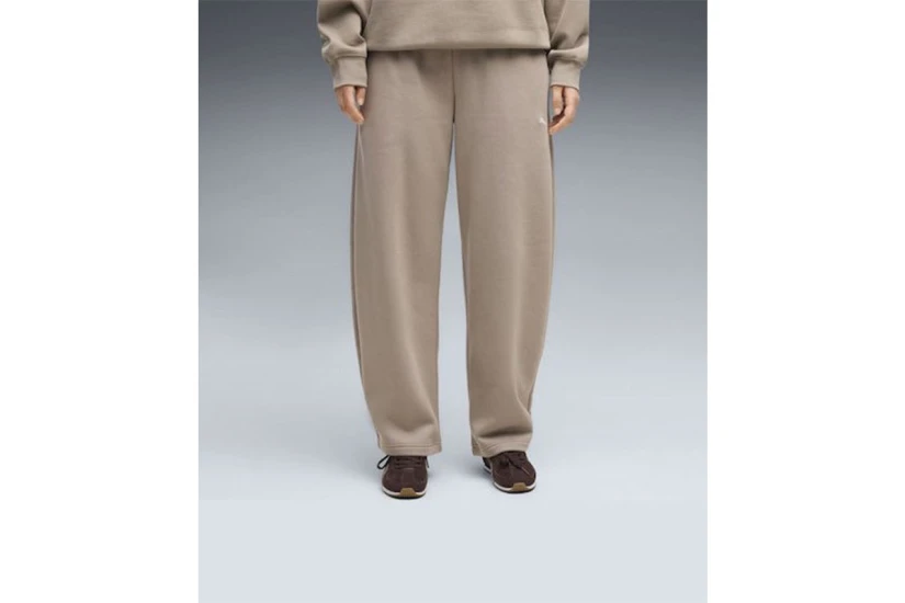 Puma Essentials Relaxed Barrel Leg Γυναικείο Παντελόνι Φόρμας Ποντικί