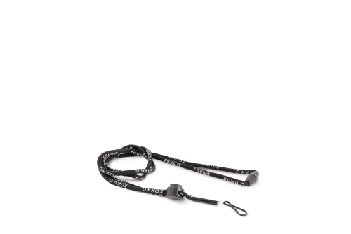 Amila Κορδόνι Ασφαλείας Σφυρίχτρας Whistle Lanyard - Μαύρο (7057901)