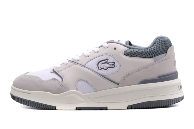 Lacoste Lineshot Ανδρικά Sneakers Λευκά, Εκρού, Γκρι