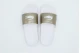 Lacoste Serve Slides Γυναικείες Παντόφλες Χρυσές, Λευκές
