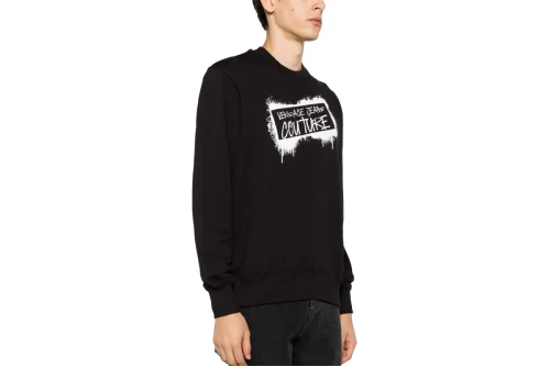 Versace R Logo Grafiti Μπλούζα Με Λαιμόκοψη Ανδρική (75GAIT15 CF01O 899)