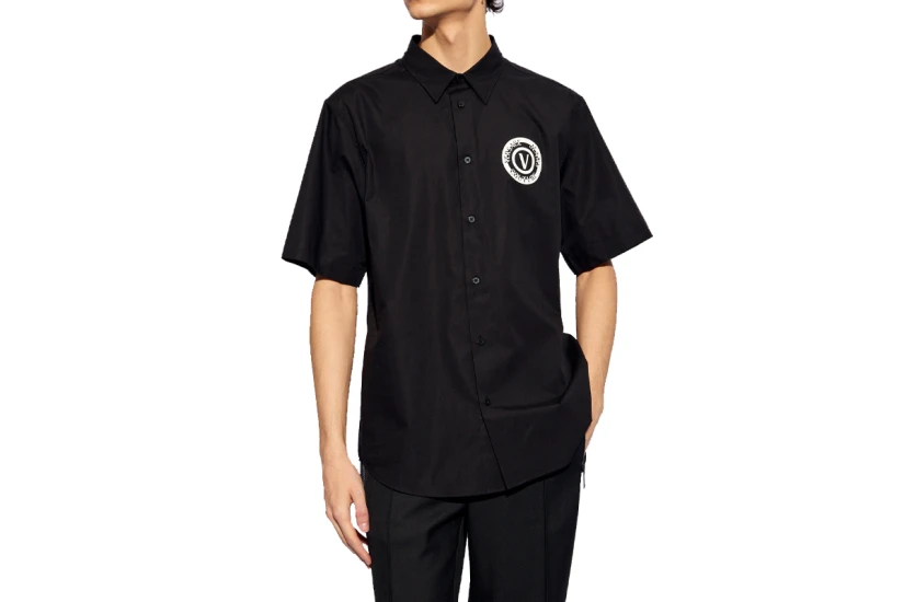 Versace R V-Emblem Season Πουκάμισο Κοντομάνικο Ανδρικό