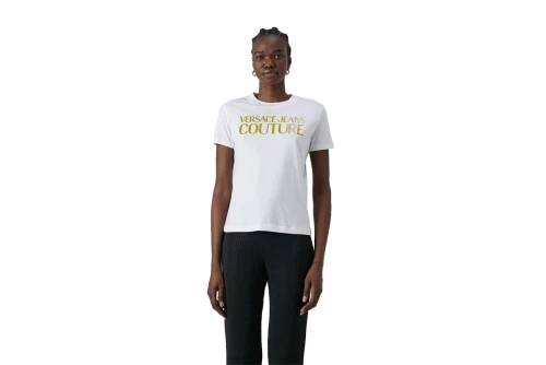Versace R Logo Thick Foil T-Shirt Γυναικείο (76HAHT04 CJ00T G03)