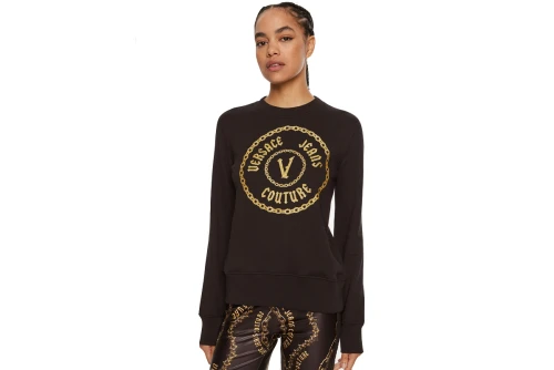 Versace Chain Vembl Gl Μπλούζα Με Λαιμόκοψη Γυναικεία (77HAIT02 CF01T G89)