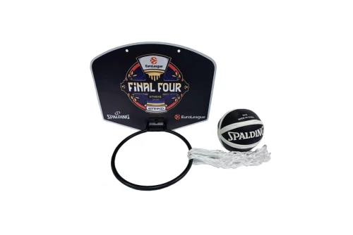 Spalding Euroleague Final Four Μπασκέτα Με Micro-Mini Μπάλα (79109Z)