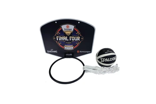 Spalding Euroleague Final Four Μπασκέτα Με Micro-Mini Μπάλα (79109Z)