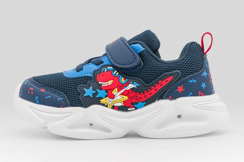 Fila Dino Velcro Lights Βρεφικά Sneakers Μπλε Σκούρο, Διάφορα Χρώματα