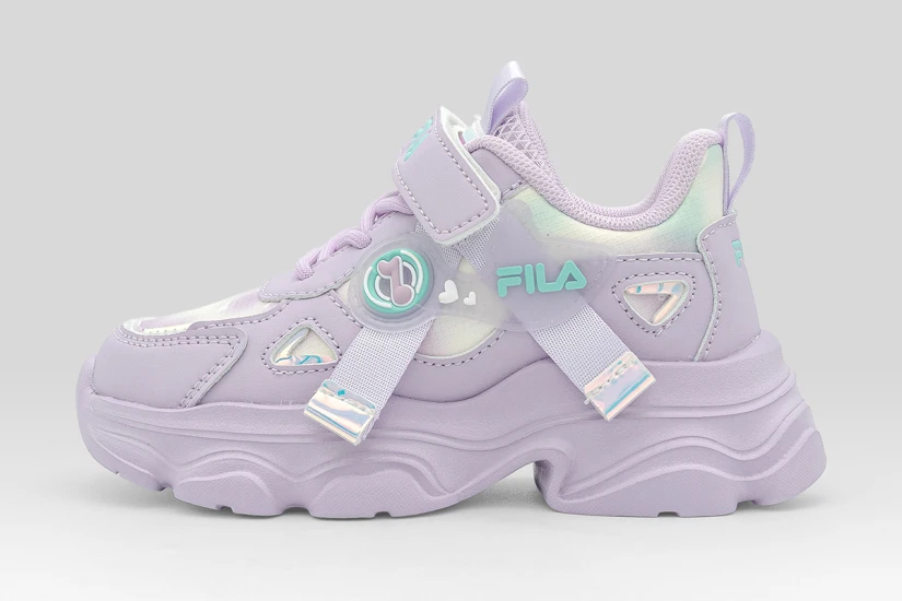 Fila Musha 3 Memory Velcro Βρεφικά Sneakers Λεβάντα