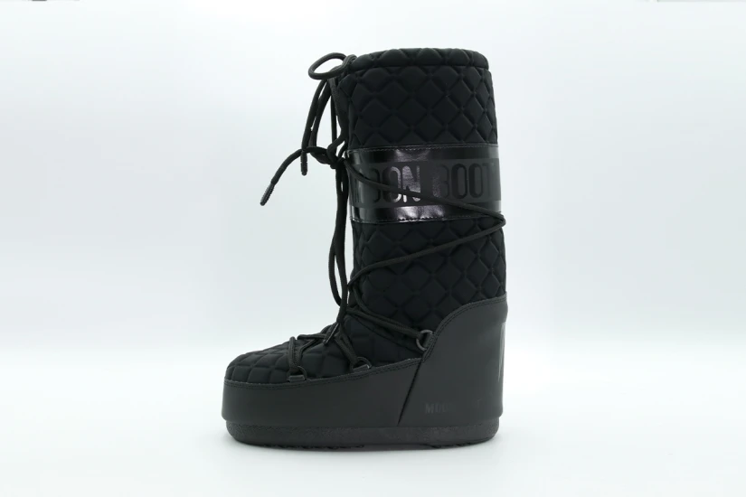 Moon Boot Icon Quilt Γυναικείες Μπότες Χιονιού Μαύρες