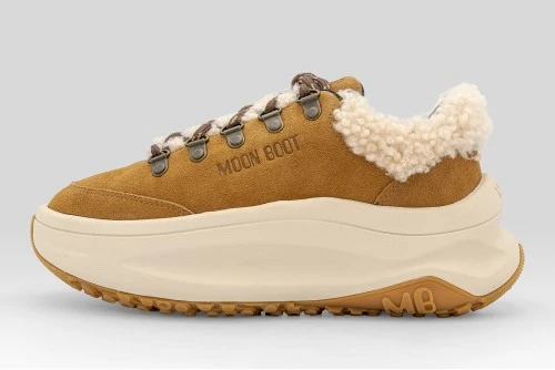 Moon Boot Moon247 City Brown Shearling Sneakers (80D2490040 M008)