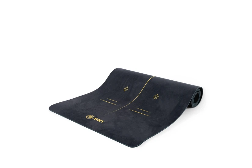 Amila Στρώμα Yoga Pilates Mantala Tpe And Suede 173X60X0,6Cm - Μαύρο (81779)