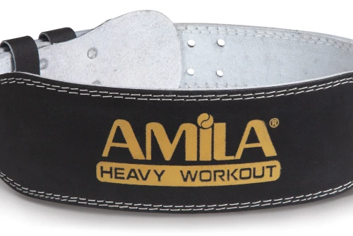 Amila Ζώνη ’Ρσης Βαρών Δερμάτινη Μαύρη C Quality S (83336)
