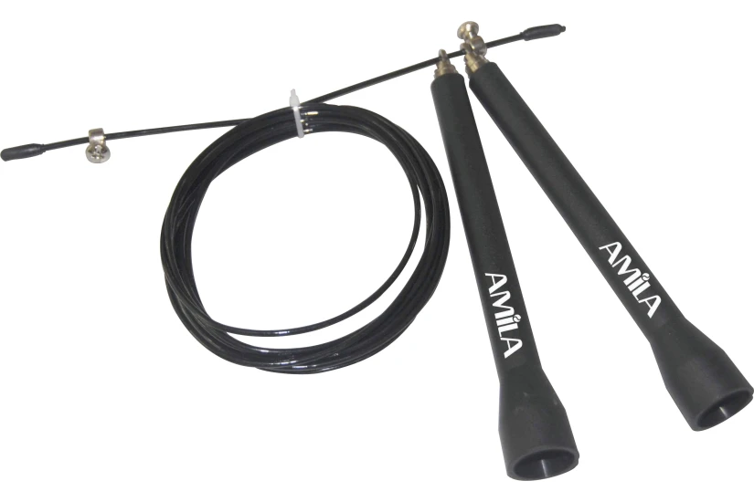 Amila Speed Rope Μαύρο, Ασημί
