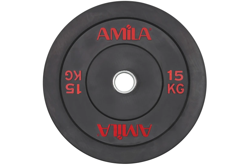 Amila Δίσκος Amila Black R Bumper 50Mm 15Kg (84608)
