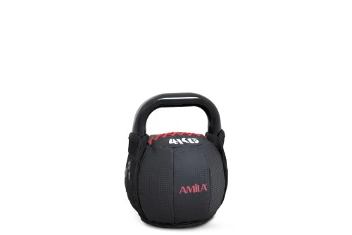 Amila Kettlebell Pvc 4 Kg - Μαύρο (84774)