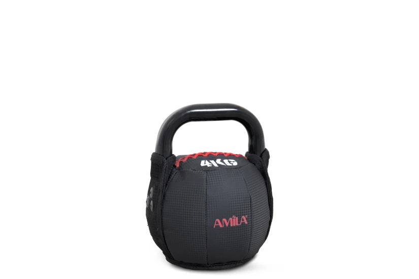 Amila PVC Kettlebell Μαύρο 6Kg