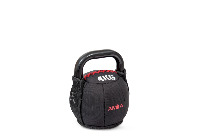 Amila Cordura Kettlebell Μαύρο, Κόκκινο 6Kg