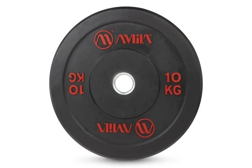 Amila Δίσκος Amila Black R Bumper Slim 50Mm 10Kg (84832)