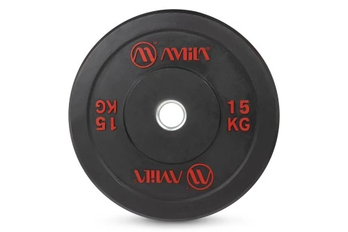 Amila Δίσκος Amila Black R Bumper Slim 50Mm 15Kg (84833)