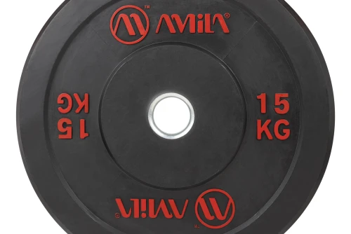 Amila Δίσκος Amila Black R Bumper Slim 50Mm 15Kg (84833)