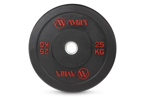 Amila Δίσκος Amila Black R Bumper Slim 50Mm 25Kg (84835)