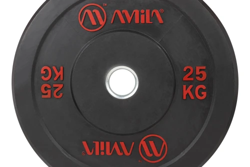 Amila Δίσκος Amila Black R Bumper Slim 50Mm 25Kg (84835)