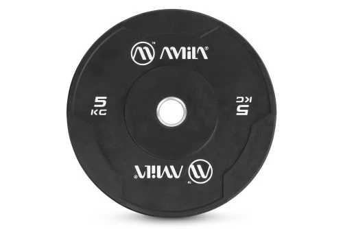 Amila Δίσκος Amila Black W Bumper Slim 50Mm 5Kg (84841)
