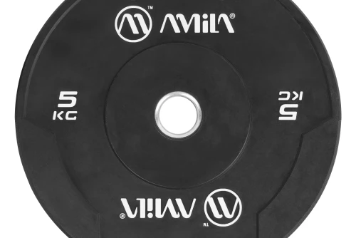 Amila Δίσκος Amila Black W Bumper Slim 50Mm 5Kg (84841)