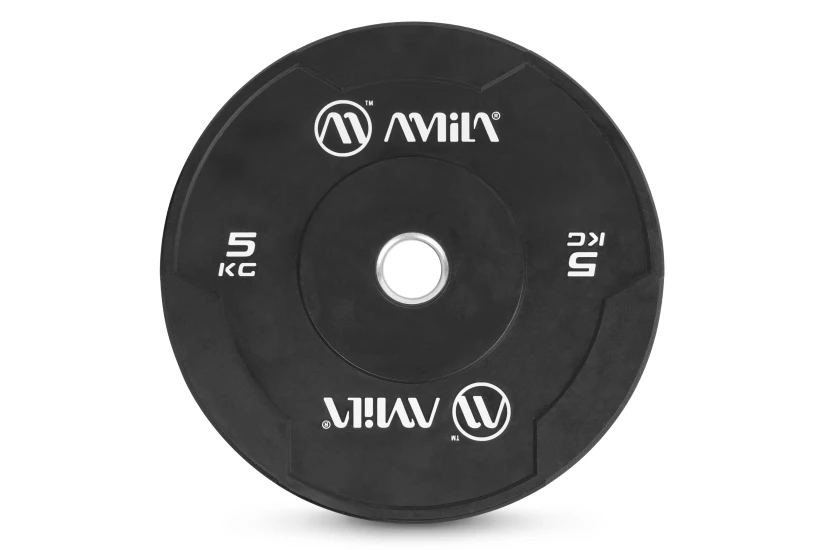 Amila Δίσκος Amila Black W Bumper Slim 50Mm 5Kg (84841)
