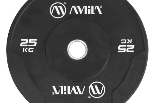 Amila Δίσκος Amila Black W Bumper Slim 50Mm 25Kg (84845)