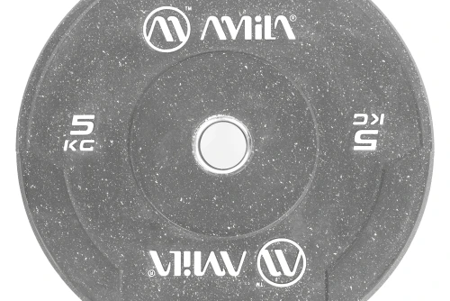 Amila Δίσκος Color Bumper Plate Slim 50 Mm 5 Kg ? Γκρι (84846)