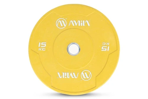 Amila Δίσκος Color Bumper Plate Slim 50 Mm 15 Kg ? Κίτρινο (84848)