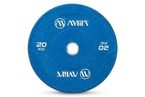 Amila Δίσκος Color Bumper Plate Slim 50 Mm 20 Kg ? Μπλε (84849)