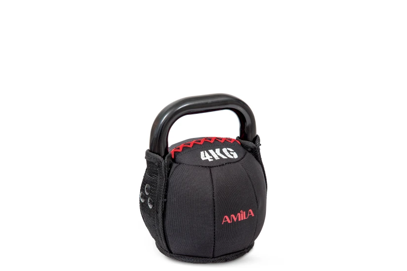 Amila Cordura Kettlebell Μαύρο, Κόκκινο 8Kg