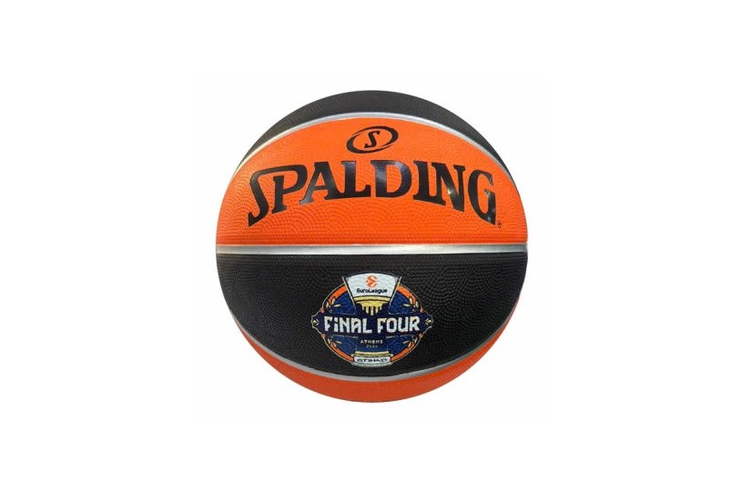 Spalding TF-150 Euroleague Final Four Athens 2026 Μπάλα Μπάσκετ Πορτοκαλί, Μαύρη, Ασημί